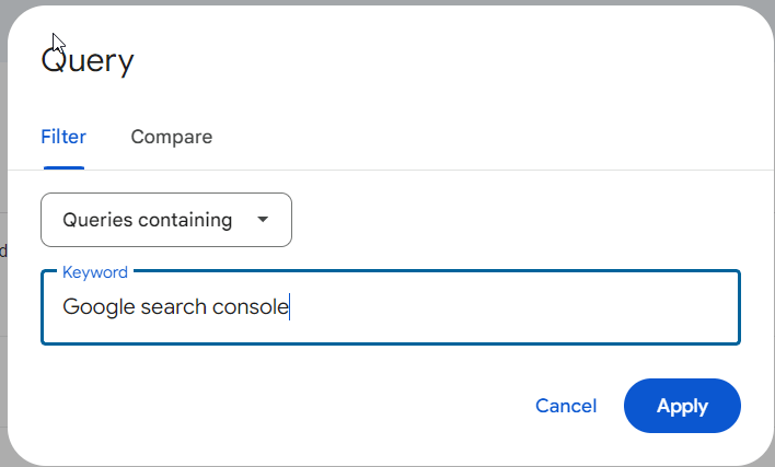 Google Search Console Performans ekranında sorgular – arama terimleri ve etkileşim verileri